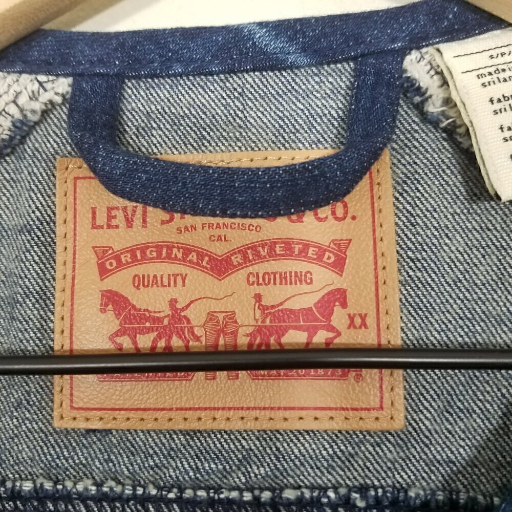 Levi's Jean Jacket Blue and Gray Size S - Picture 3 of 6